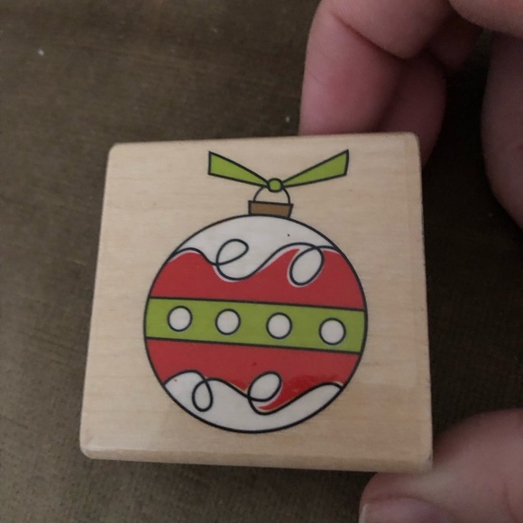🎄💜Katie & Co. Christmas Ornament Rubber Stamp- 692 $12 or 🎉 - Picture 1 of 3